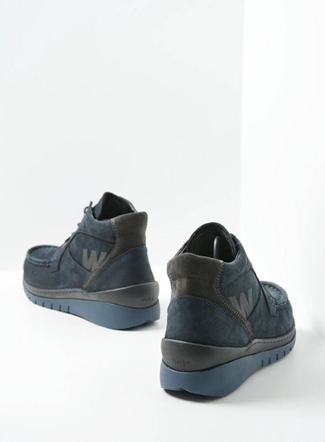 Wolky Veterschoenen Zoom donkerblauw Nubuck