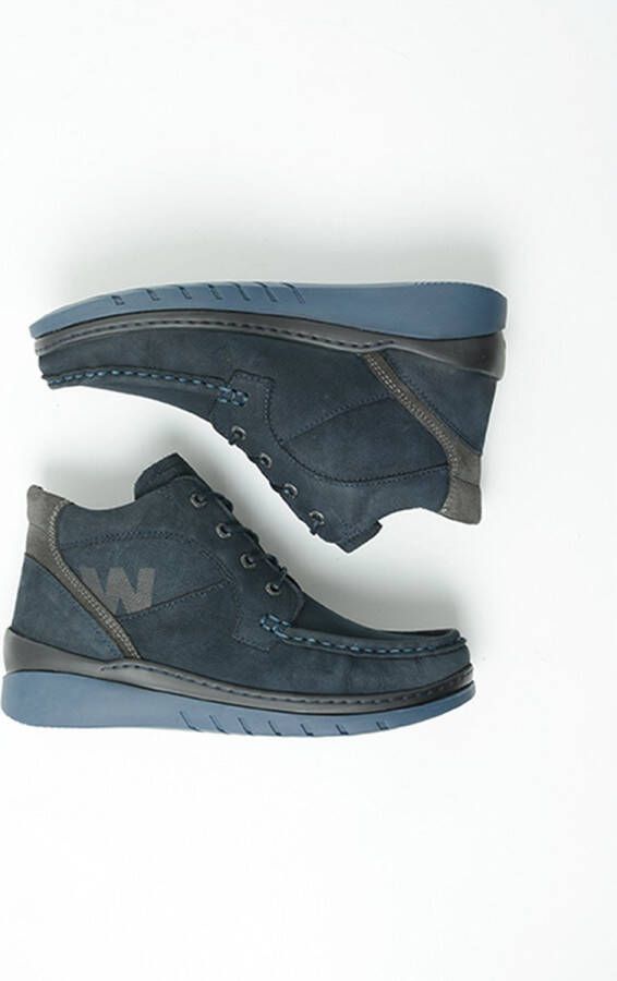 Wolky Veterschoenen Zoom donkerblauw Nubuck