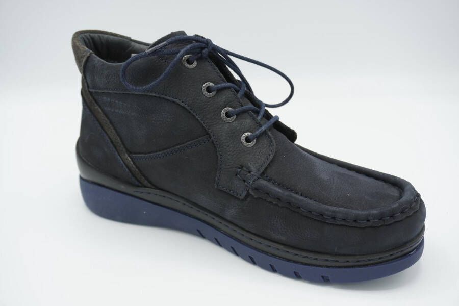 Wolky Veterschoenen Zoom donkerblauw Nubuck