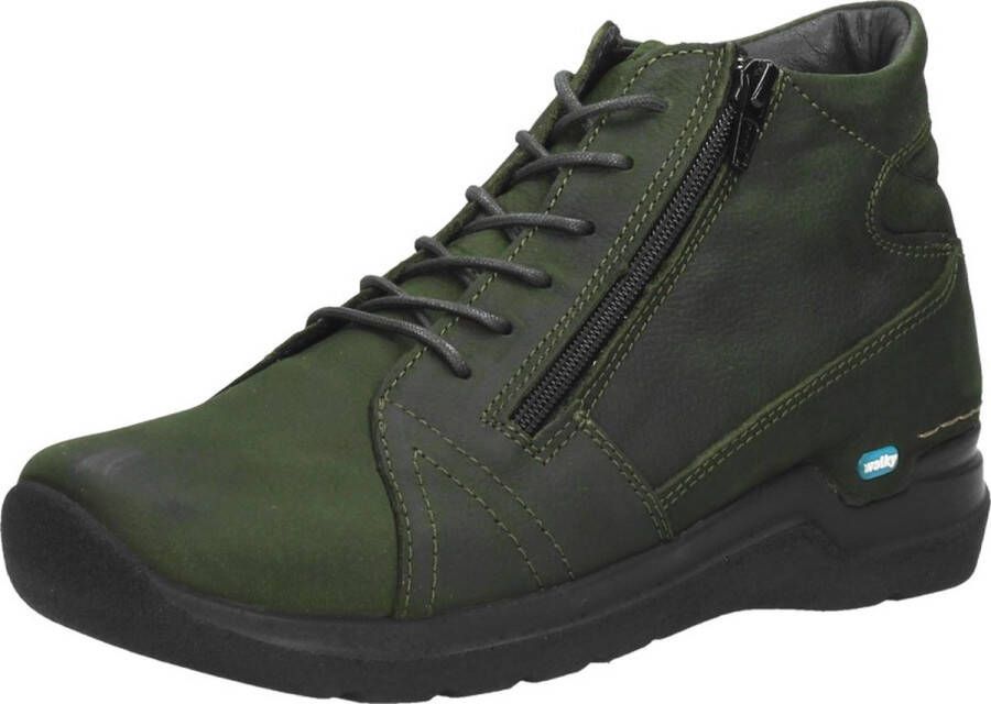 Wolky Why Veterschoenen Hoog groen