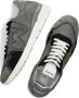 Womsh Grijze Lage Sneaker Runny Nylon Suède Gray Heren - Thumbnail 7