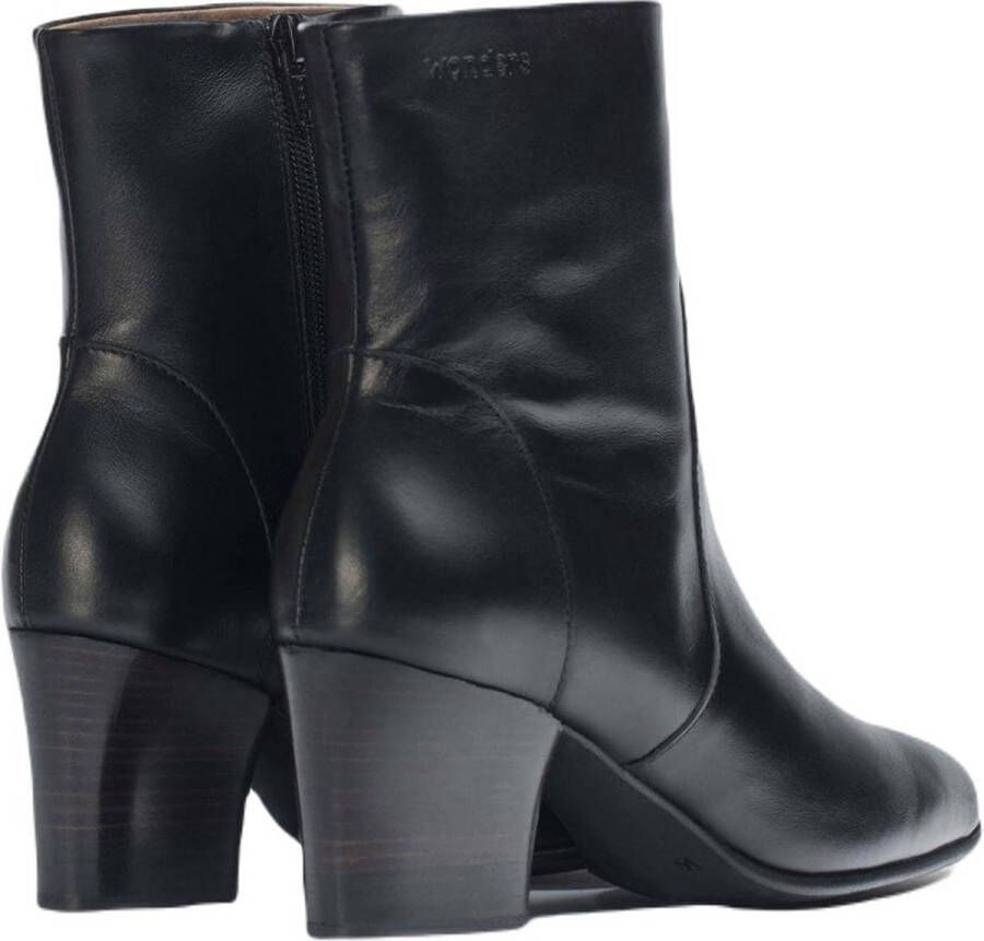 Wonders Klassieke Western Stijl Enkellaars Black Dames