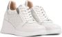 Wonders Florale Openwork Sneaker met Rits en Vetersluiting White Dames - Thumbnail 3