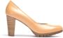 Wonders Elegante Bruine Leren Pump Brown Dames - Thumbnail 5