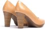 Wonders Elegante Bruine Leren Pump Brown Dames - Thumbnail 8