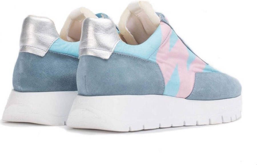 Wonders Odisei Dames Sneaker met MemoryGel Binnenzool Blauw Dames