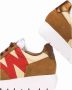 Wonders Odisei Dames Sneaker met Fris Logo Detail Brown Dames - Thumbnail 4