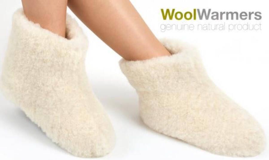 woolwarmers Unisex Sloffen Creme Wit