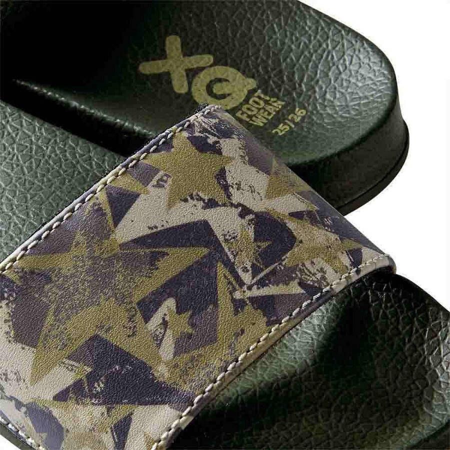 XQ Footwear Slippers Army Groen