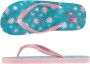 XQ Footwear Slippers Bladeren Meisjes Roze blauw - Thumbnail 3