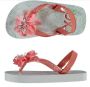 XQ Footwear Slippers Stippen Meisjes Roze wit - Thumbnail 2