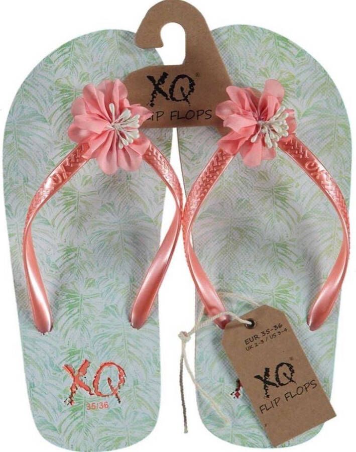 XQ Footwear Teenslippers Meisjes Roze wit