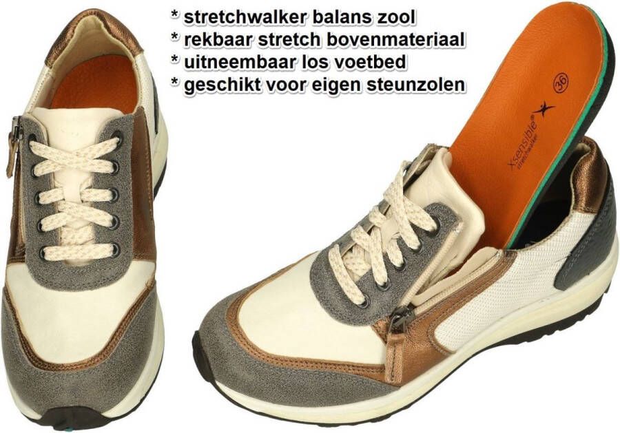 Xsensible -Dames off-white-crÈme-ivoor sneakers