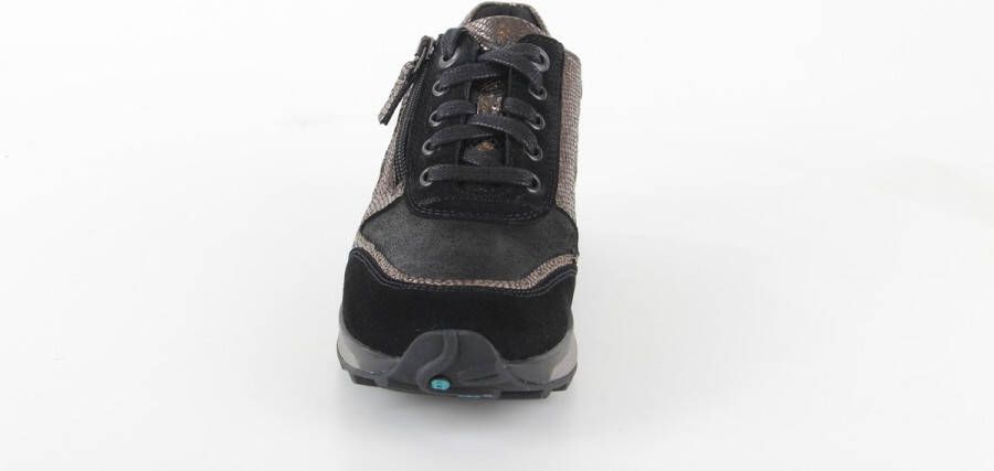 Xsensible Dames Veterschoenen Wembley Black bronze Zwart