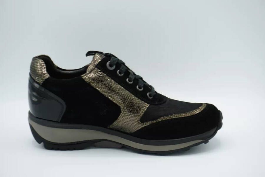 Xsensible Dames Veterschoenen Wembley Black bronze Zwart