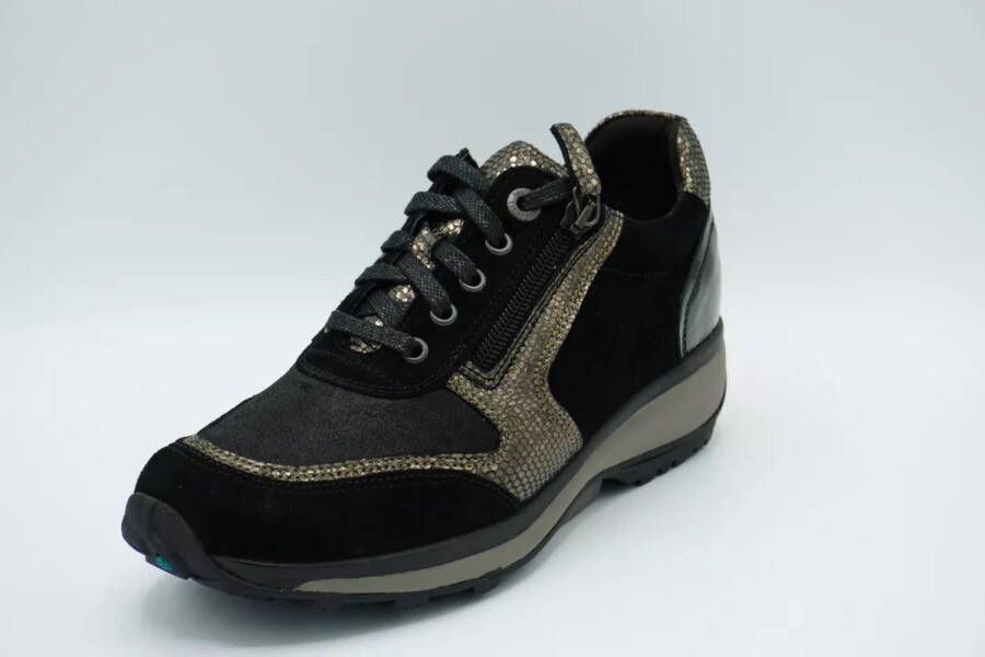 Xsensible Dames Veterschoenen Wembley Black bronze Zwart