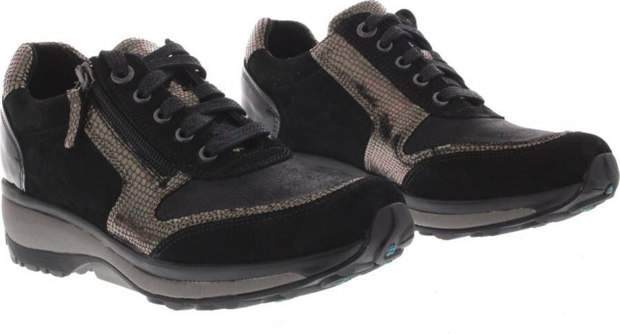 Xsensible Dames Veterschoenen Wembley Black bronze Zwart