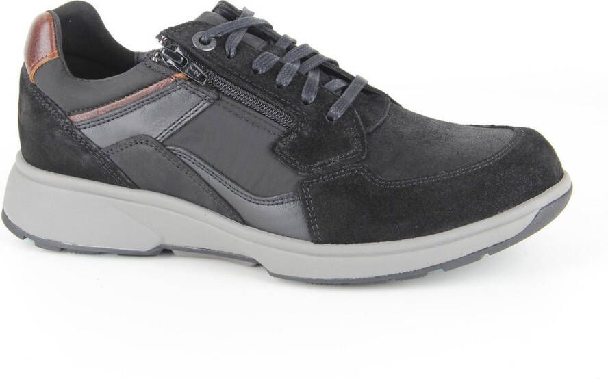 Xsensible Heren Veterschoenen Zurich Black Zwart