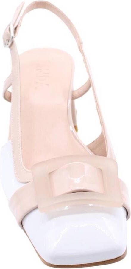 Zinda Peep Toe Peep Heel White