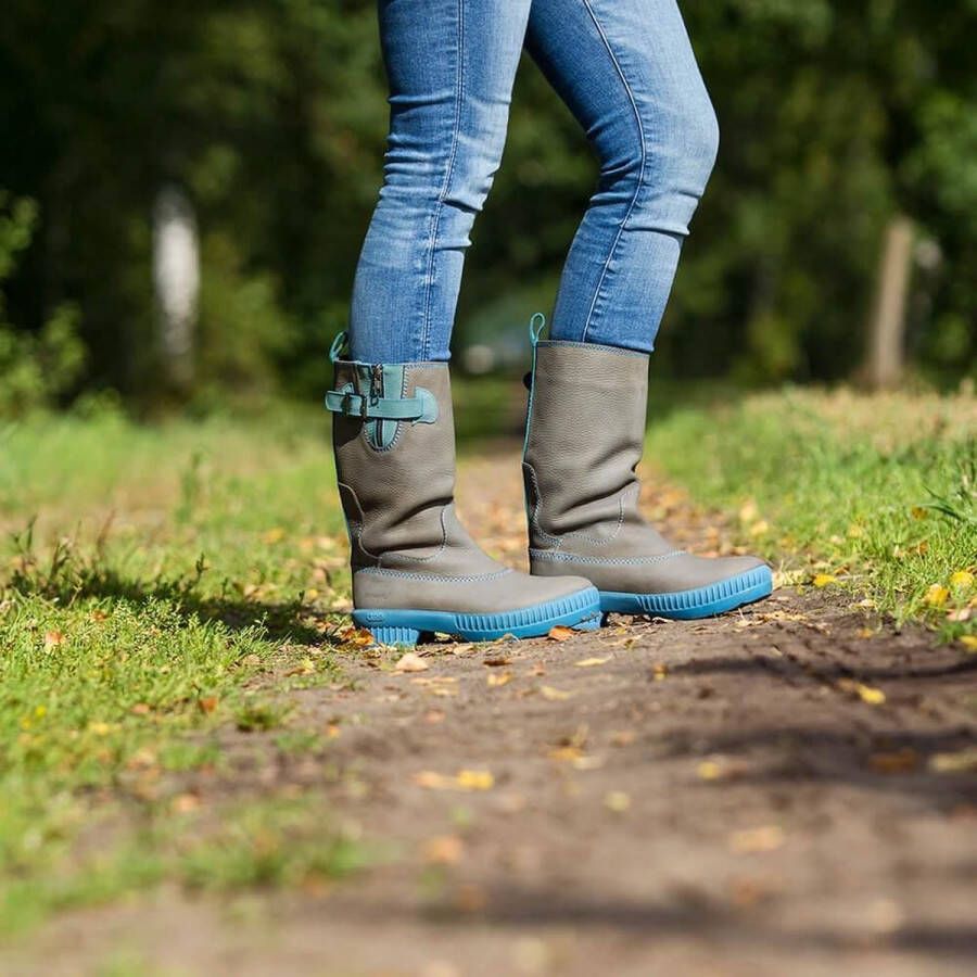 ZOO Adventure Adisa outdoor wandellaars Jeans Blue 100% waterdicht & leer