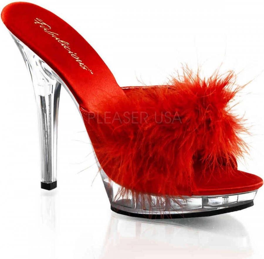 Fabelicious Fabulicious Muiltjes met hak 38 Shoes LIP 101 8 Rood