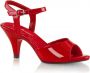 Fabelicious Fabulicious Sandaal met enkelband 42 Shoes BELLE 309 Rood - Thumbnail 3