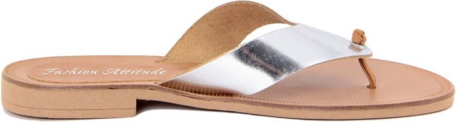 Fashion Attitude Slippers FAME23-O687-SILVER Vrouw