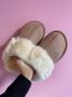 FashionForMe Fluffy Sloffen Pantoffels Grijs - Thumbnail 2