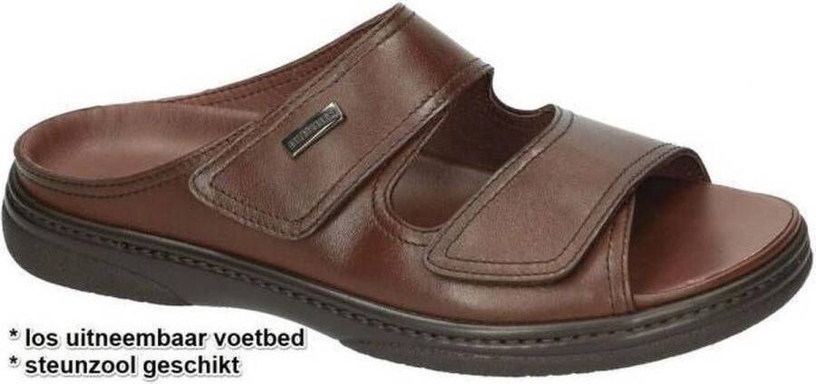 Fbaldassarri Heren bruin donker pantoffels slippers Schoenen