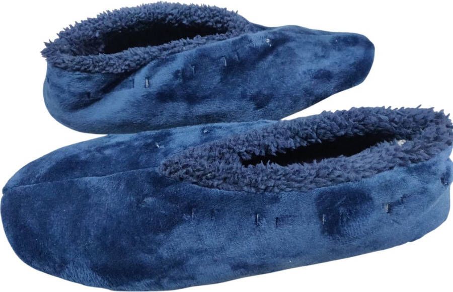 Ferro Spaanse Sloffen Heerlijk warme pantoffels met teddy binnenzijde Spaanse Look men Zwart