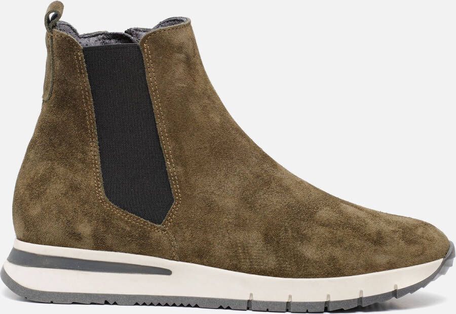 Feyn Chelsea boots Groen Suede 182508 Dames