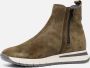 Feyn Chelsea boots Groen Suede 182508 Dames - Thumbnail 2