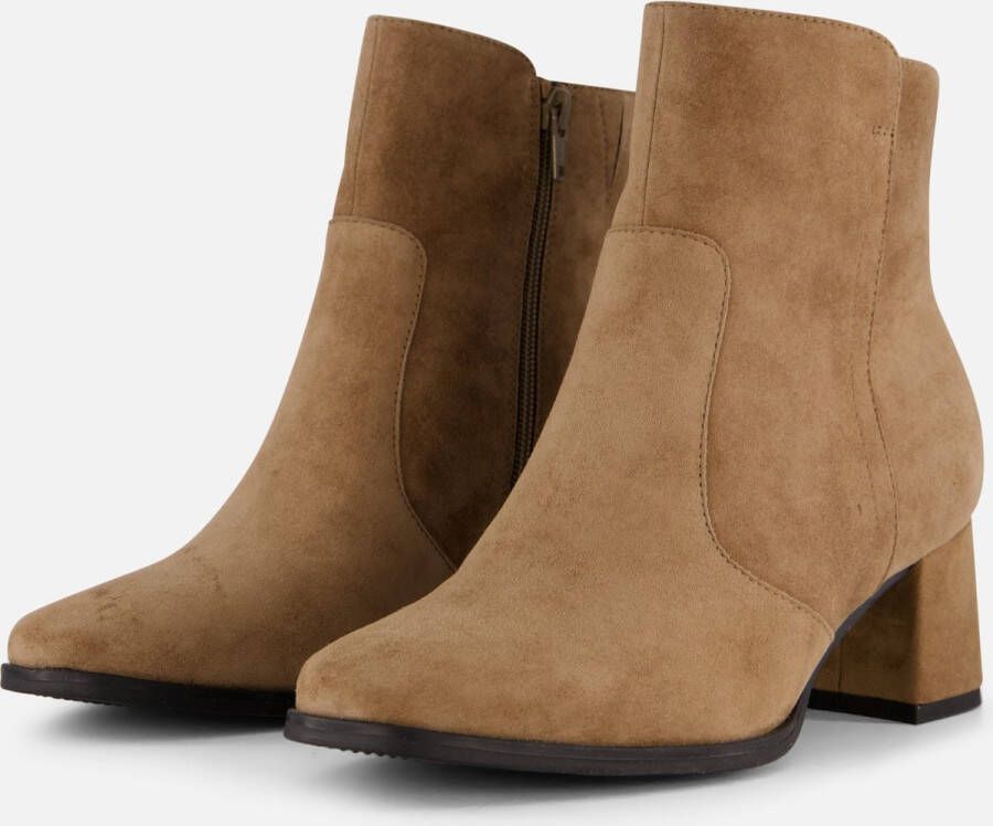 Feyn Enkellaarsjes taupe Suede