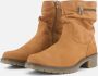 Feyn Joanne Enkellaarsjes cognac Suede - Thumbnail 3