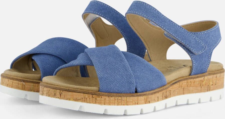 Feyn Mia 01 Sandalen Denim Leer