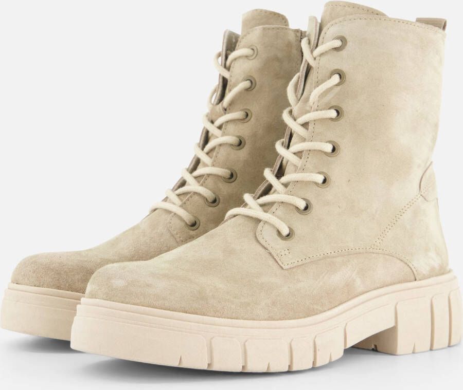 Feyn Paige Veterboots taupe Suede