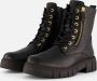 Feyn Paige29 Veterboots zwart Leer - Thumbnail 1