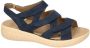 Fidelio Hallux -Dames blauw donker sandalen - Thumbnail 1