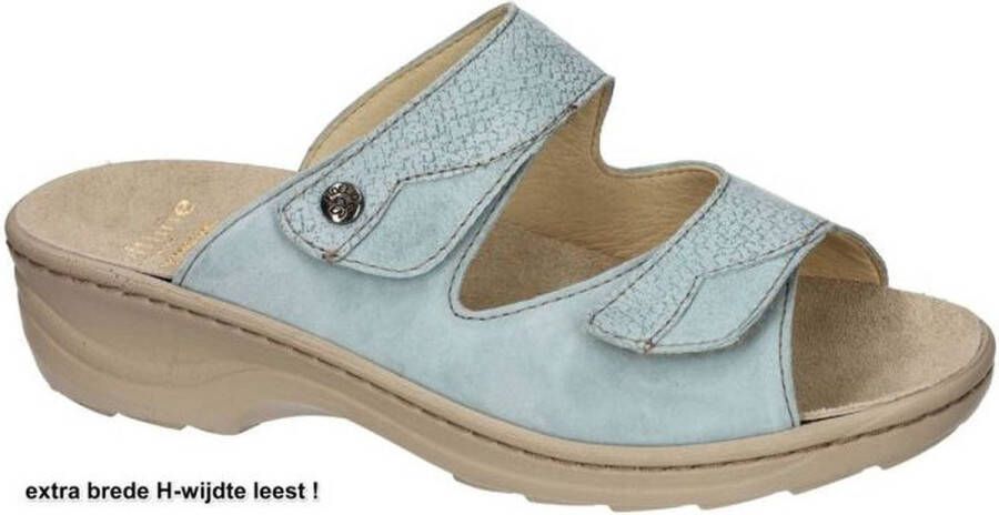 Fidelio Hallux -Dames blauw licht slippers & muiltjes