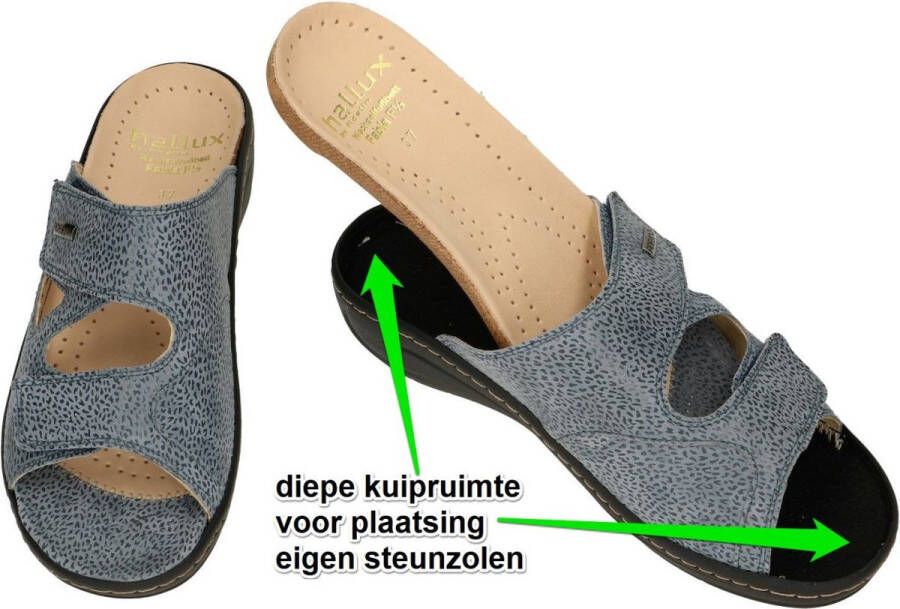 Fidelio Hallux -Dames blauw licht slippers & muiltjes - Foto 2