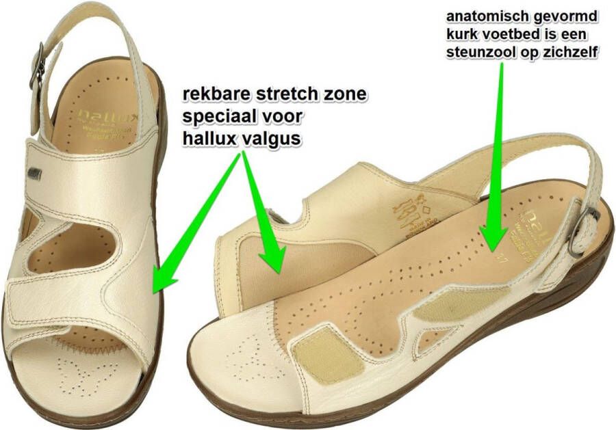 Fidelio Hallux -Dames crÈme sandalen