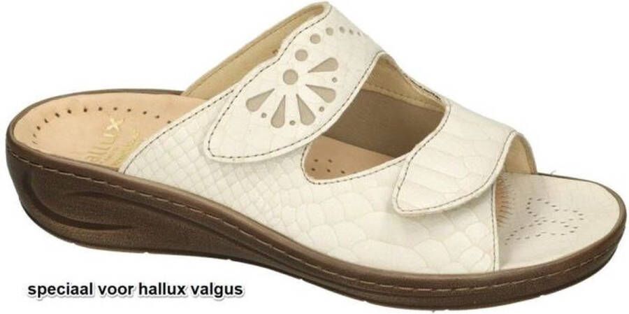 Fidelio Hallux -Dames off-white-crÈme-ivoorkleur slippers & muiltjes