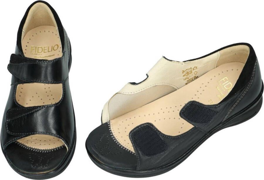 Fidelio Hallux -Dames zwart sandalen