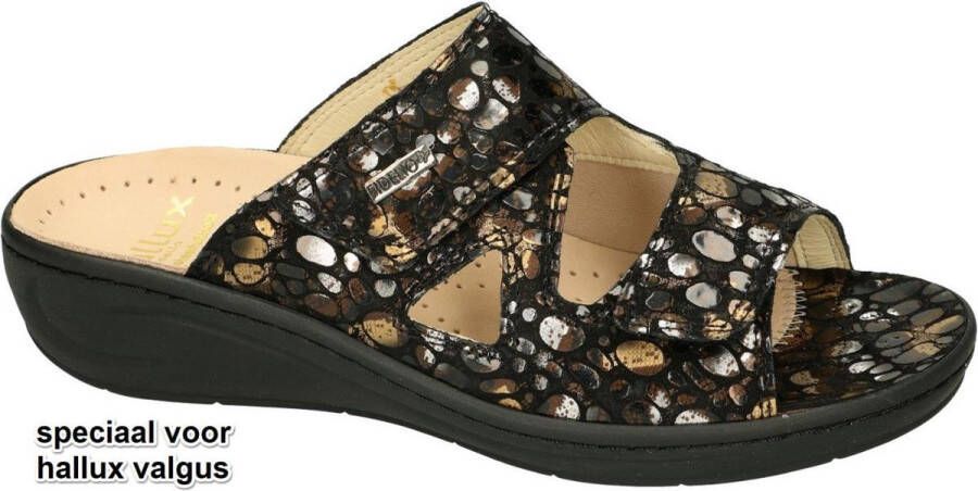 Fidelio Hallux -Dames zwart slippers & muiltjes