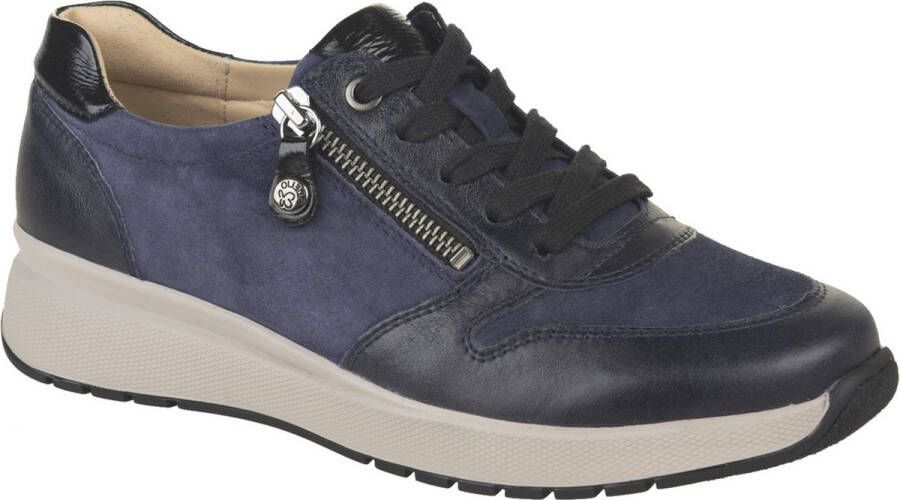 Fidelio Veterschoen Rits Blauw Combi