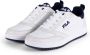 Fila Basketball Sneaker Rega White- Navy - Thumbnail 1