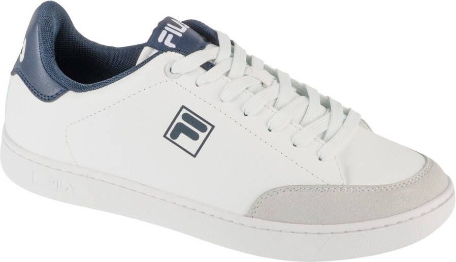 Fila Witte Polyester Sportsneaker Blauwe Details White Heren