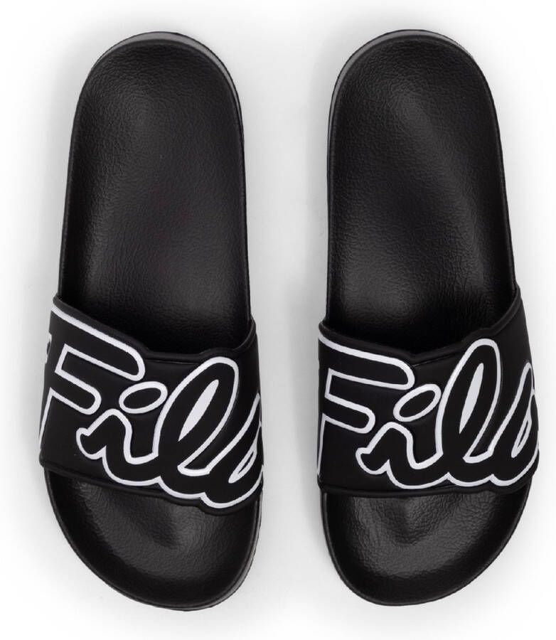 Fila Damen Badelatschen Scritto Slipper Woman Black-White