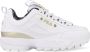 Fila Witte Vetersneakers met Contrastdetails White - Thumbnail 1