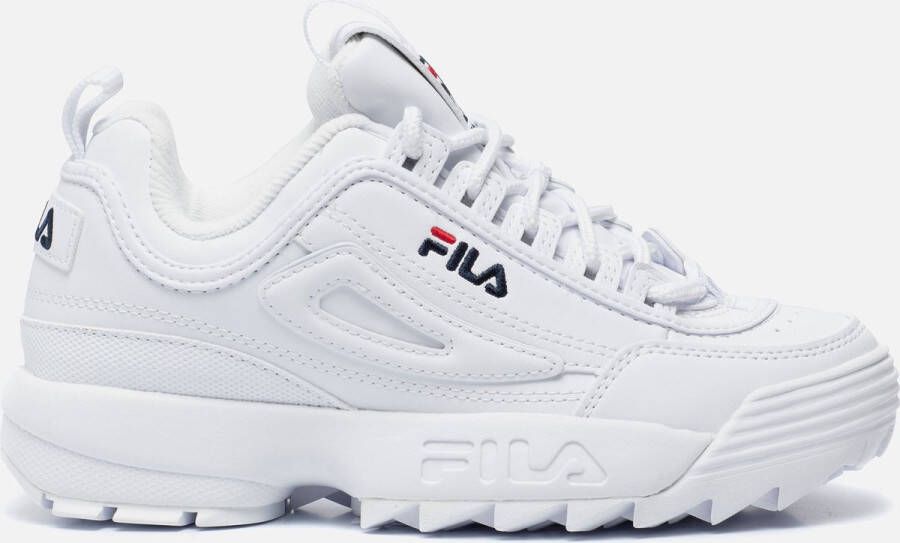 Fila Witte Polyester Sneaker met Contrasterende Details White Dames